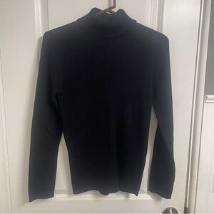 Appleseed’s Turtleneck Size Medium Black Sweater